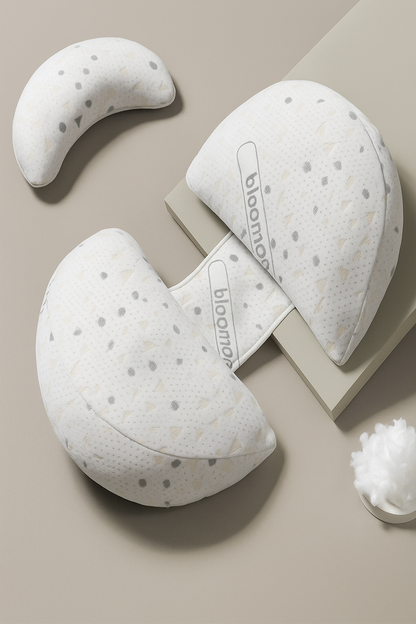 Pure Cotton Pregnancy Pillow - Relieves Back & Hip Pain for Better Sleep